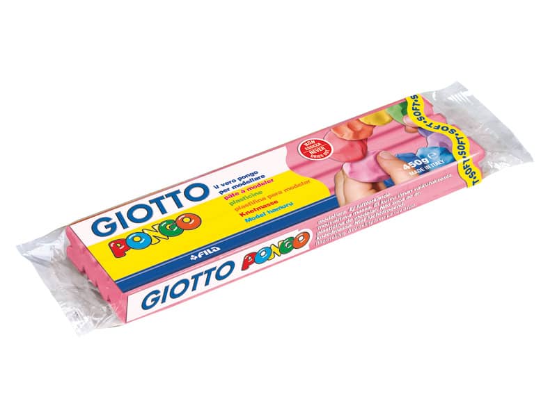 Panetto di plastilina modellabile GIOTTO Pongo 450 g rosa 514409