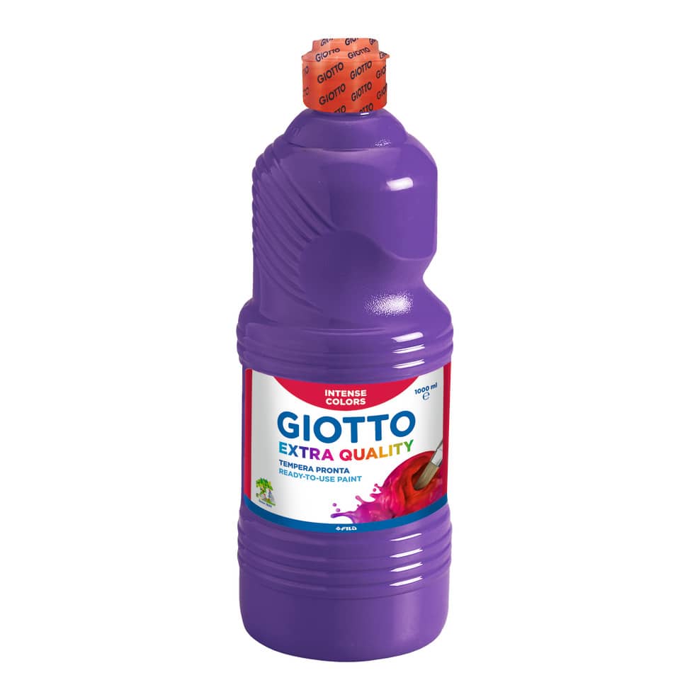 Tempera a base d'acqua GIOTTO Extra Quality flacone 1 lt violetto 533419