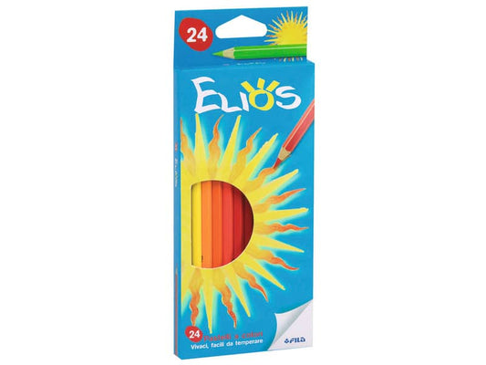 Matite colorate FILA Elios assortiti astuccio da 24 - 273600