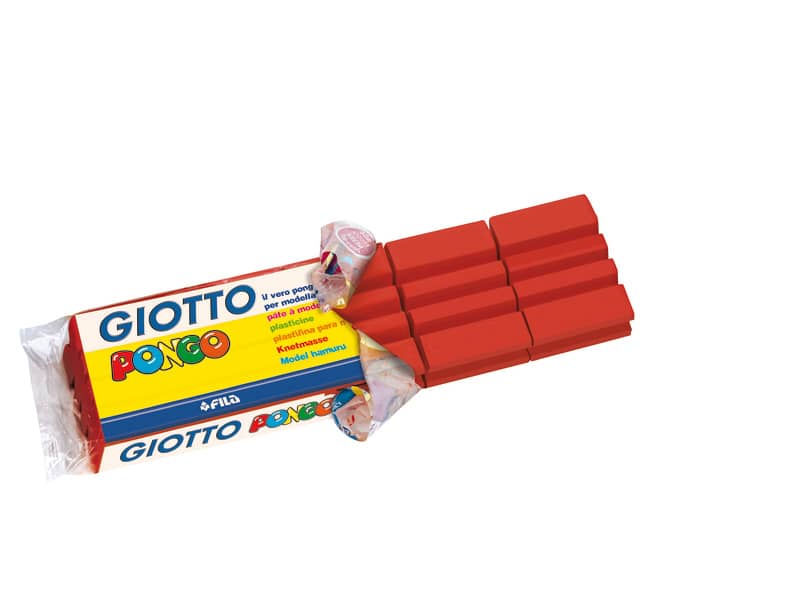 Panetto di plastilina modellabile GIOTTO Pongo 450 g rosso scarlatto 514402