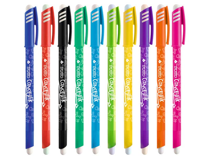 Penne a sfera cancellabili TRATTO Cancellik 1 mm assortiti Conf. 50 pezzi - 826500