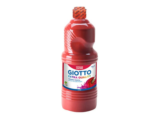 Tempera a base d'acqua GIOTTO Extra Quality flacone 1 lt rosso scarlatto 533408