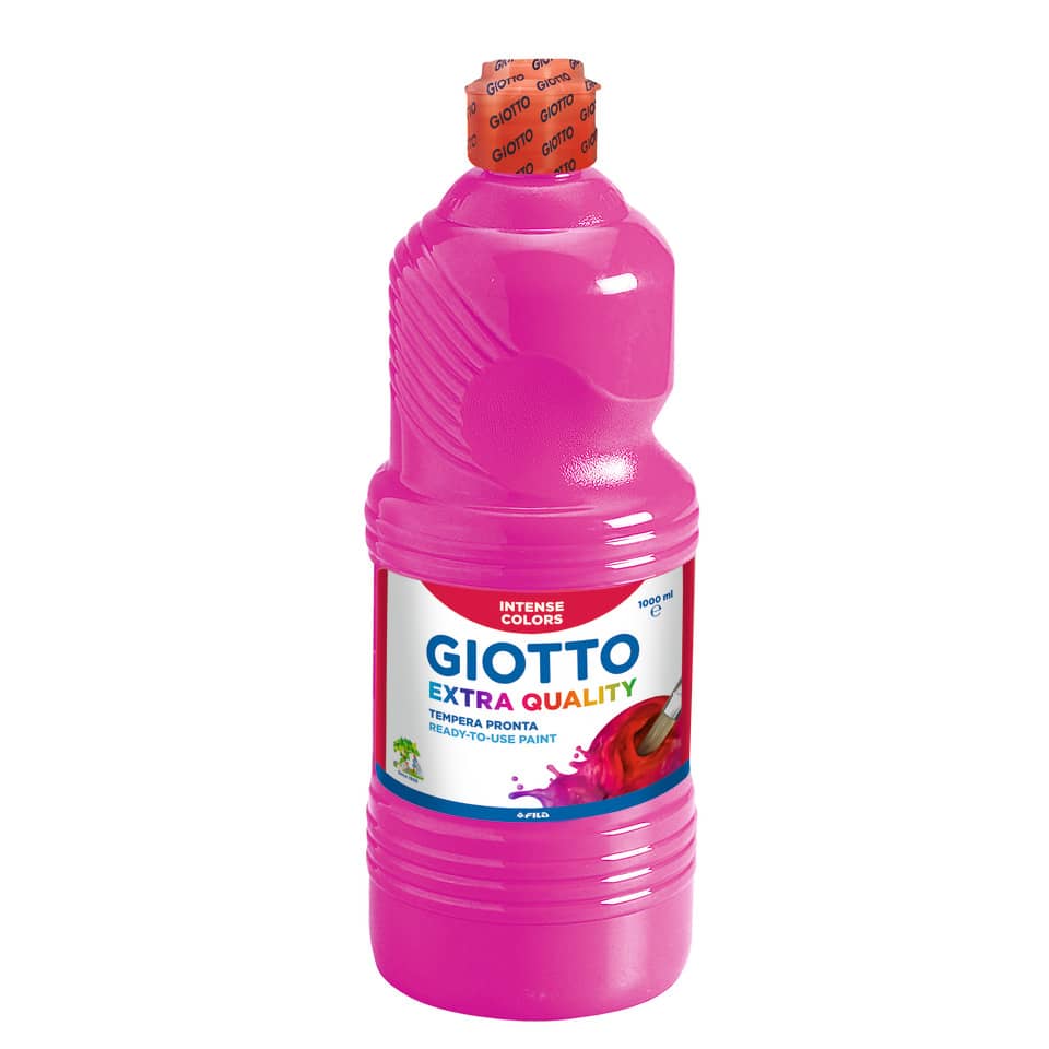 Tempera a base d'acqua GIOTTO Extra Quality flacone 1 lt magenta 533410