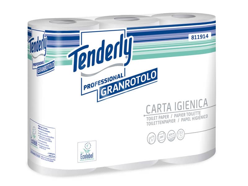 Carta igienica Tenderly Granrotolo 2 veli 6 rotoli da 280 strappi - 811914U