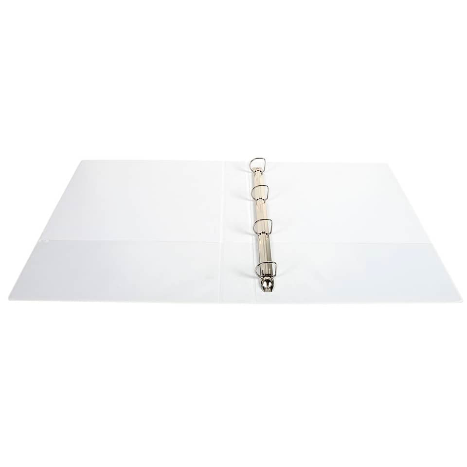 Raccoglitore personalizzabile Exacompta A4 maxi Kreacover® bianco 4 anelli a D 25 mm - 51946E