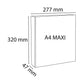 Raccoglitore personalizzabile Exacompta A4 maxi Kreacover® bianco 4 anelli a D 25 mm - 51946E