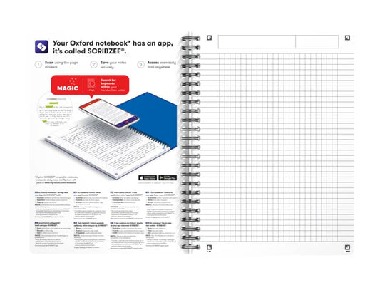 Quaderno spiralato OXFORD Office Essentials A5 assortiti quadretti 5 mm 100102938