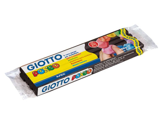 Panetto di plastilina modellabile GIOTTO Pongo 450 g nero 514405