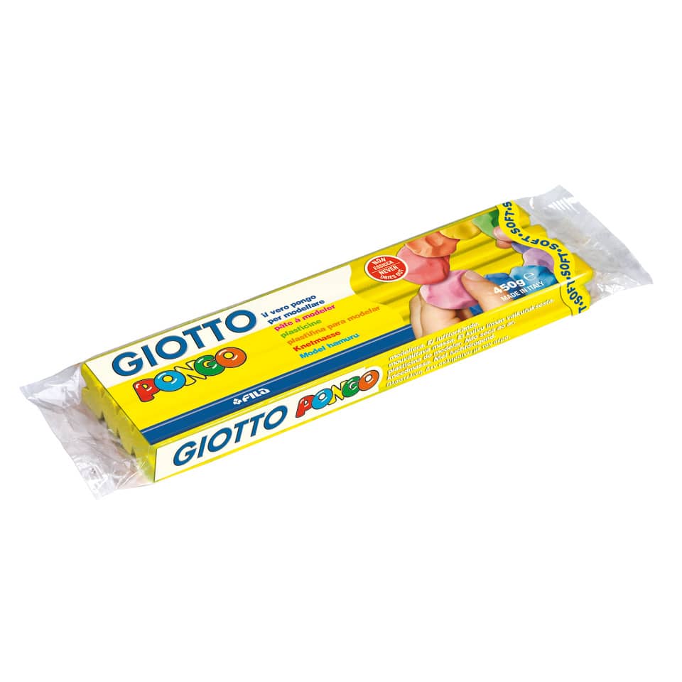 Panetto di plastilina modellabile GIOTTO Pongo 450 g giallo 514401