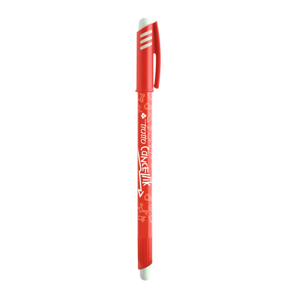 Penna a sfera cancellabile TRATTO Cancellik 1 mm rosso 826102