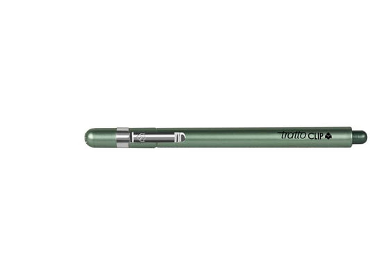 Penna a punta sintetica TRATTO Clip 0,8 mm verde 803804