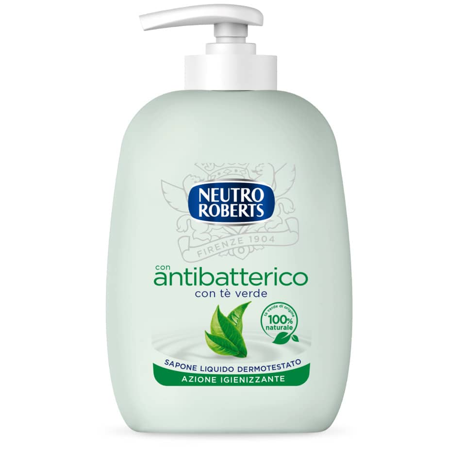 Sapone liquido Neutro Roberts antibatterico con tè verde 200 ml R908138