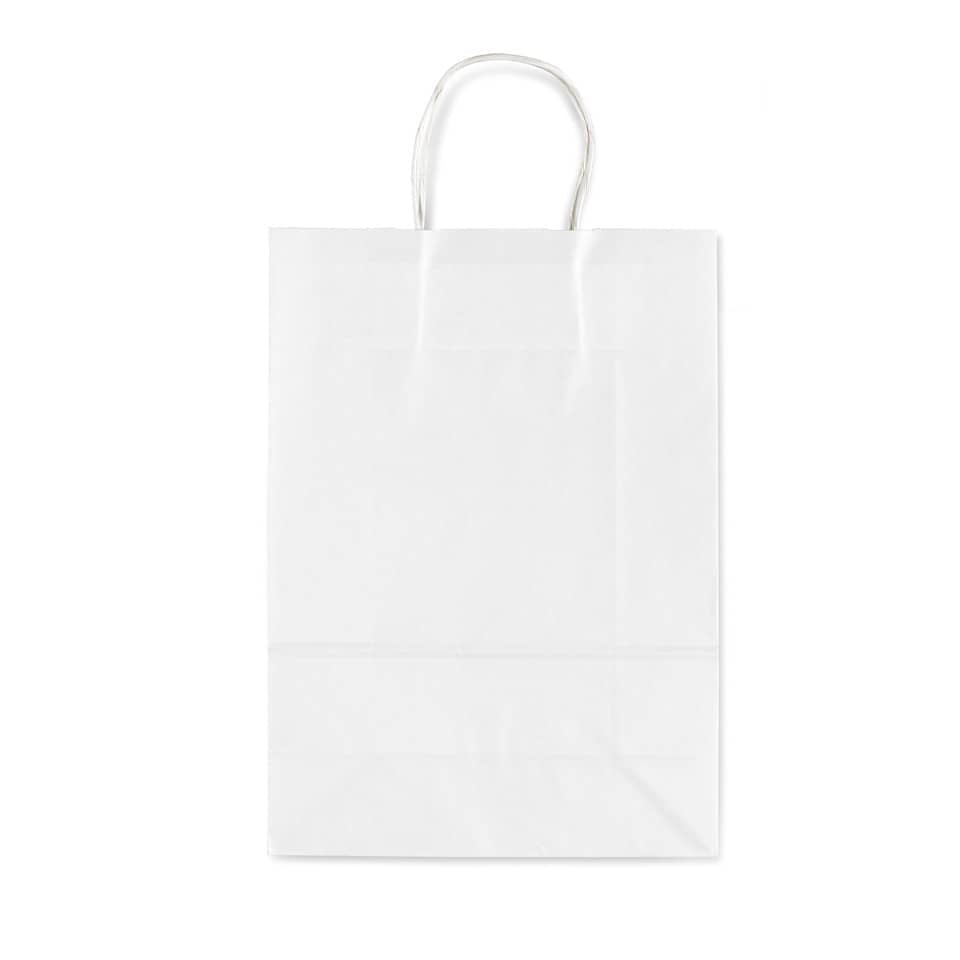 Sacchetti da regalo Rex-Sadoch Allegra tinta unita 22x10x27 cm bianco conf. da 25 - SDS22BIA