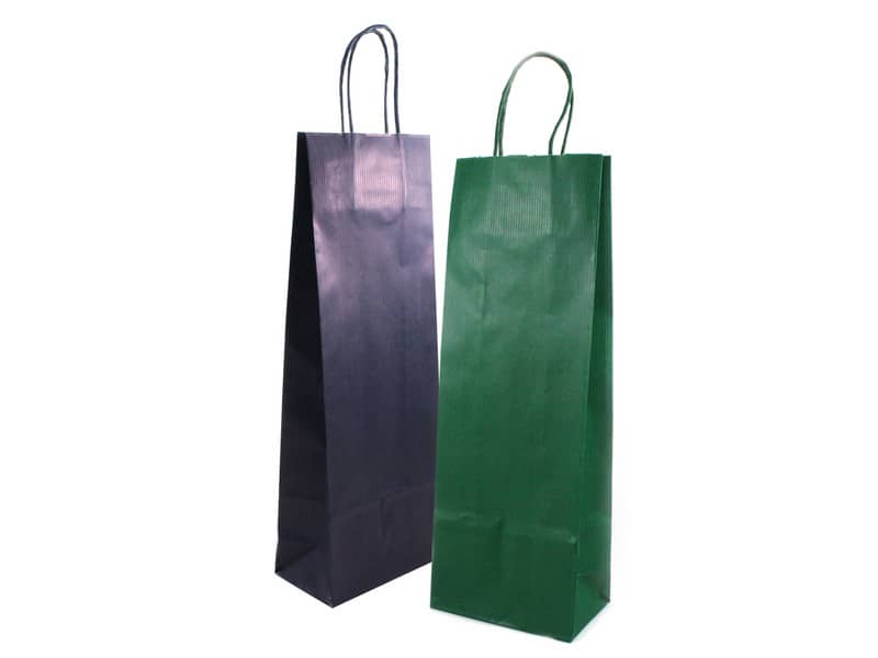 Sacchetti da regalo Rex-Sadoch Allegra tinta unita Dark 14x8,5x39 cm verde conf. da 25 - SDF12-560