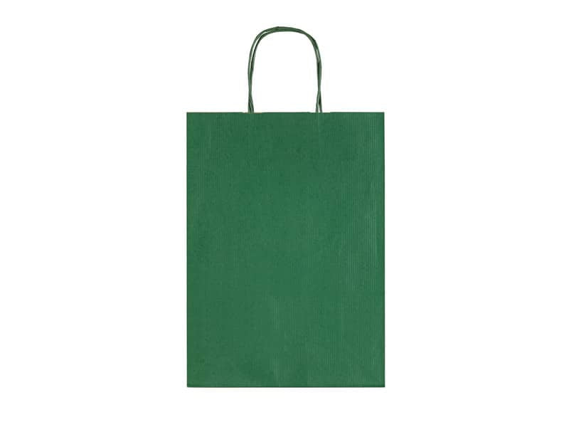 Sacchetti da regalo Rex-Sadoch Allegra tinta unita Dark 26x12x36 cm verde conf. da 25 - SDF26-560