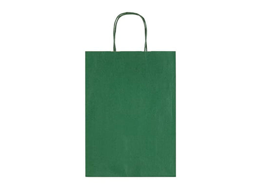 Sacchetti da regalo Rex-Sadoch Allegra tinta unita Dark 26x12x36 cm verde conf. da 25 - SDF26-560