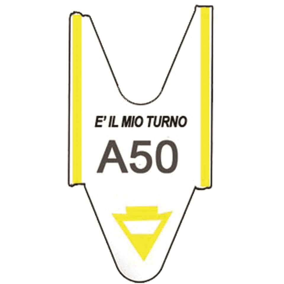 Rotolo tagliandi per eliminacode Printex 2000 tagliandi f.to lettera + 2 cifre giallo - Conf. 5 pezzi - TR/ROLL/GIA