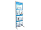 Espositore da terra Paperflow Infodisplay 7 scomparti alluminio K500035