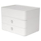 Cassettiera da scrivania HAN Smart-Box Plus Allison 260x195x190 mm 2 cassetti + scatola portautensili bianco - 1100-12