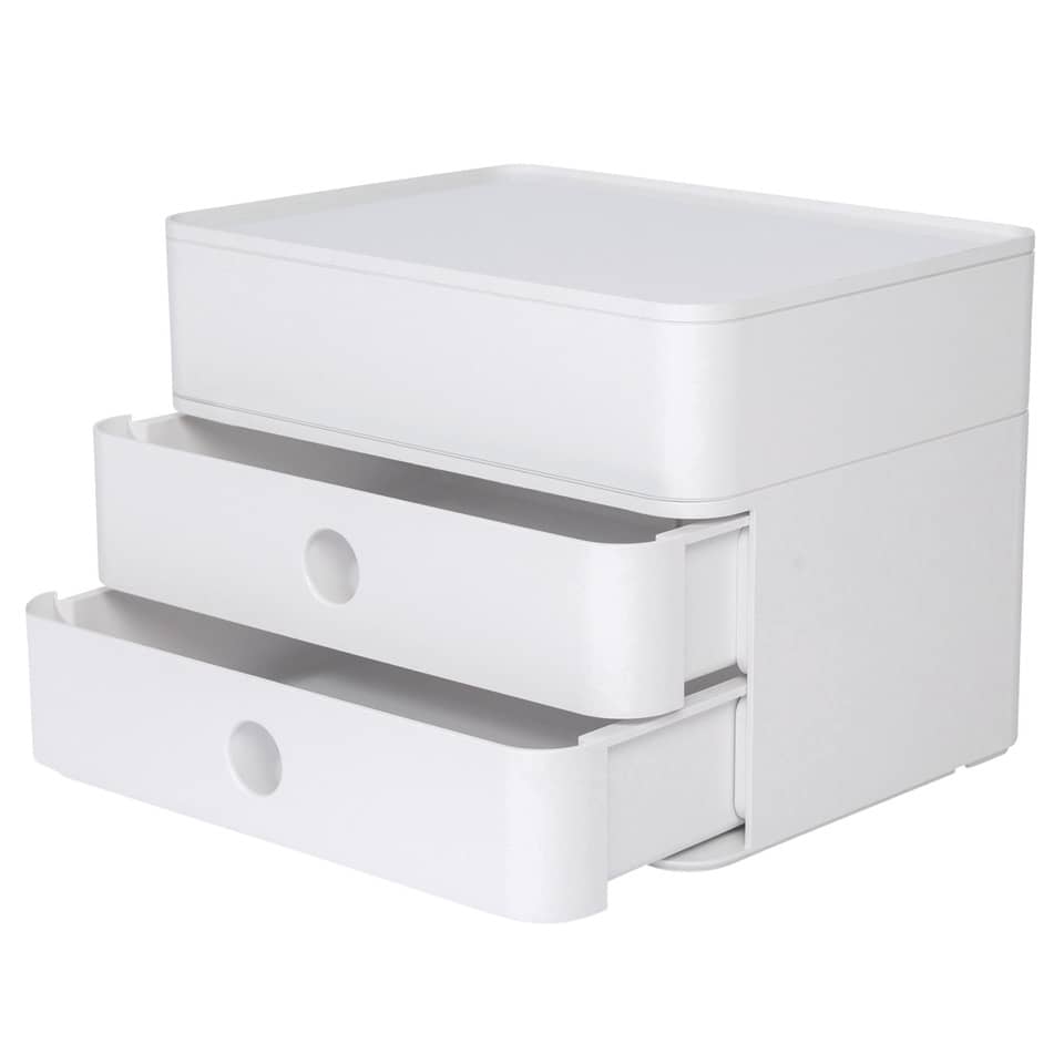 Cassettiera da scrivania HAN Smart-Box Plus Allison 260x195x190 mm 2 cassetti + scatola portautensili bianco - 1100-12