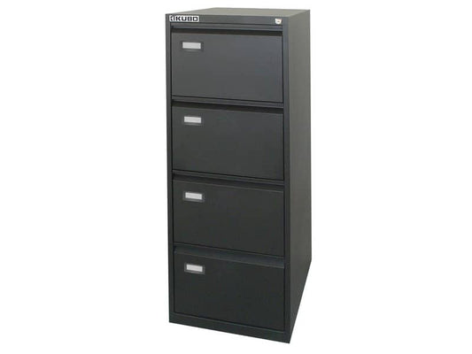 Classificatore per cartelle sospese KUBO 4 cassetti 46x62x132 cm nero 4104