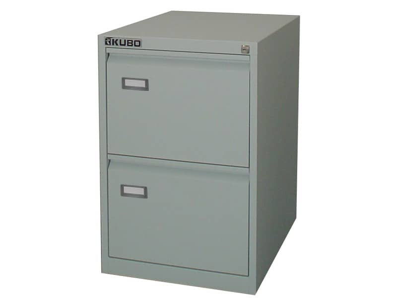 Classificatore per cartelle sospese KUBO 2 cassetti 46x62x70 cm grigio 4002