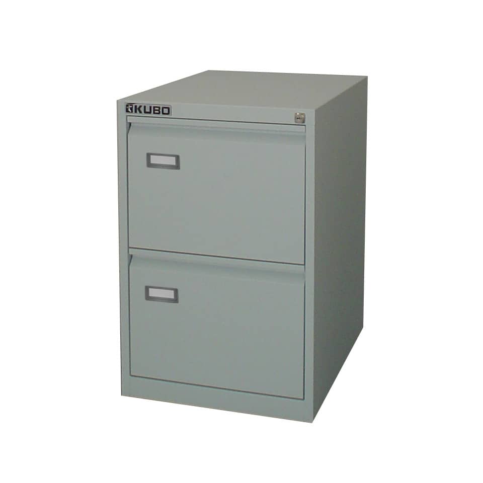 Classificatore per cartelle sospese KUBO 2 cassetti 46x62x70 cm grigio 4002