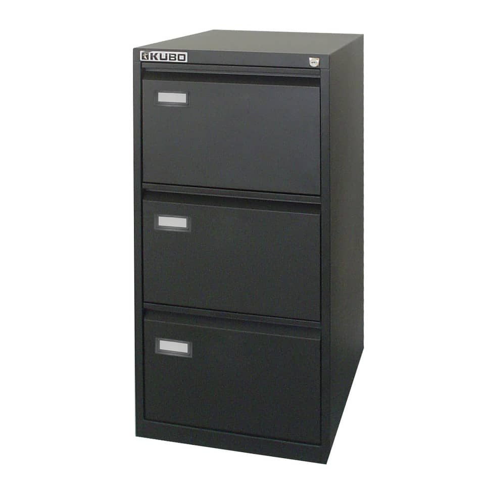 Classificatore per cartelle sospese KUBO 3 cassetti 46x62x101 cm nero 4103