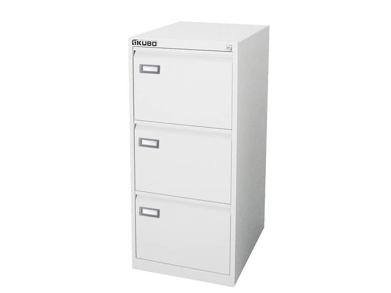 Classificatore per cartelle sospese KUBO 3 cassetti  46x62x101 cm bianco 4303