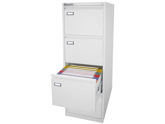 Classificatore per cartelle sospese KUBO 4 cassetti 46x62x132 cm bianco 4304