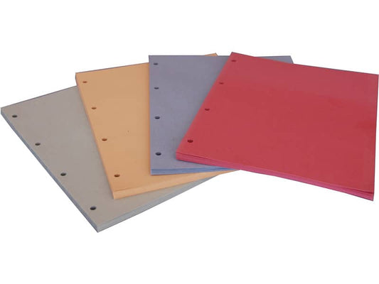 Divisori in cartoncino Manilla con fori EURO-CART 23x30 cm rosso conf. da 100 pezzi - DM04RO C/FORI