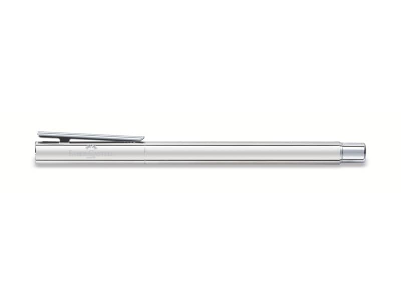 Penna roller Faber-Castell Neo Slim M metallo cromato 342004
