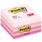 Foglietti riposizionabili Post-it® Notes Cubo 76x76 mm 450 ff rosa pastello 2028-P