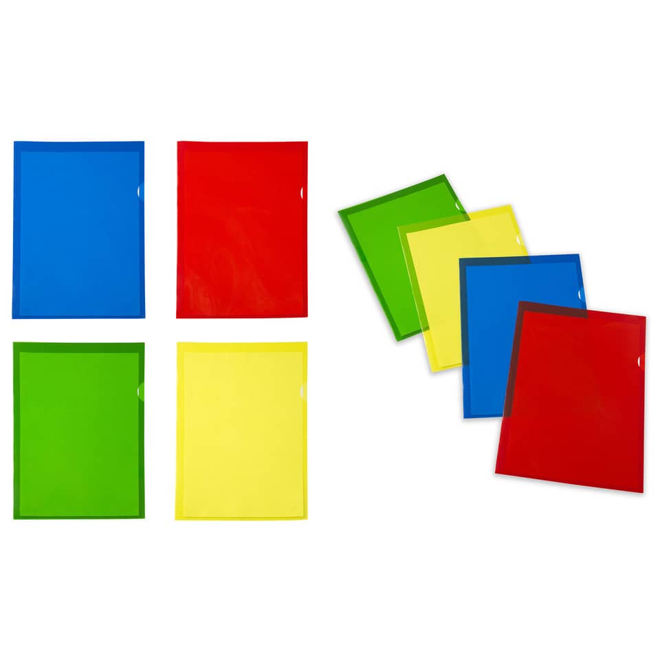 Cartelline a L in PVC Sei Rota Capri 61 R Color altissimo spessore - giallo A4 - conf. 10 pezzi - 26306206