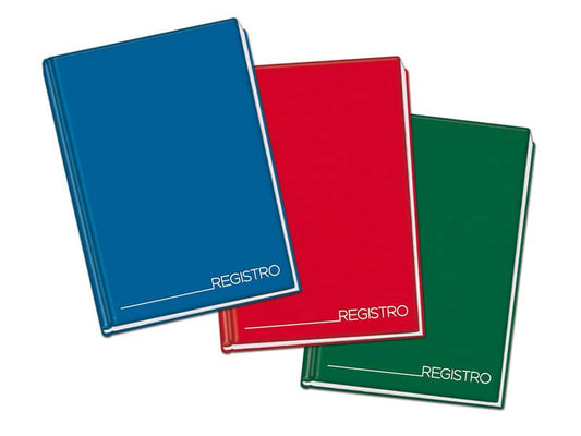 Registro cartonato Blasetti con cucitura filo refe e copertina cartonata, 1R 70 g/m² A4 48 conf.1/12 - 1334