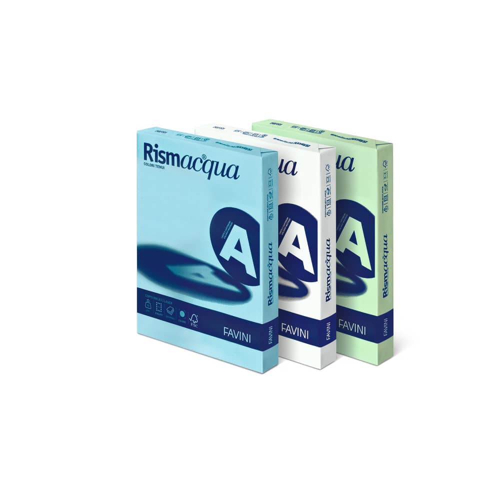 Carta colorata Favini Rismacqua colori tenui 140 g/m² A3 rosa 10 - Risma da 200 fogli - A65S213