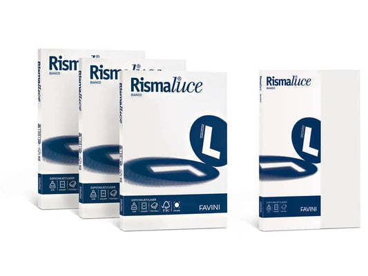 Carta per fotocopie A3 Favini Rismaluce Bianca 140 g/m² Risma da 200 fogli - A650213