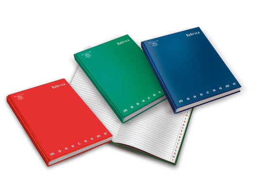 Rubrica cartonata 98 fogli Pigna Monocromo A4 1R 02068681R