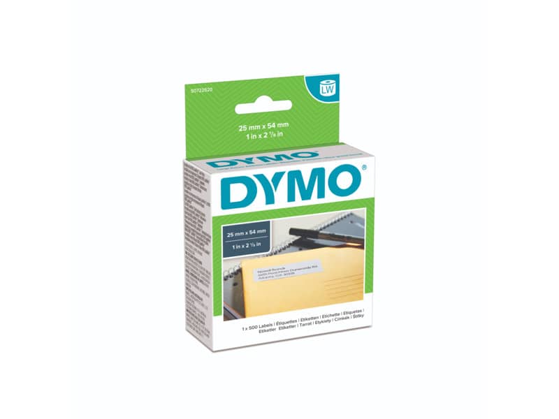 Rotolo da 500 etichette Dymo LabelWriter indirizzi 54x25 mm bianco S0722520