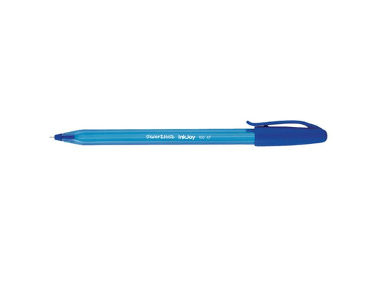 Penne a sfera stick Paper Mate Inkjoy 100 CAP ULV M 1 mm blu special pack da 100 - S0977420