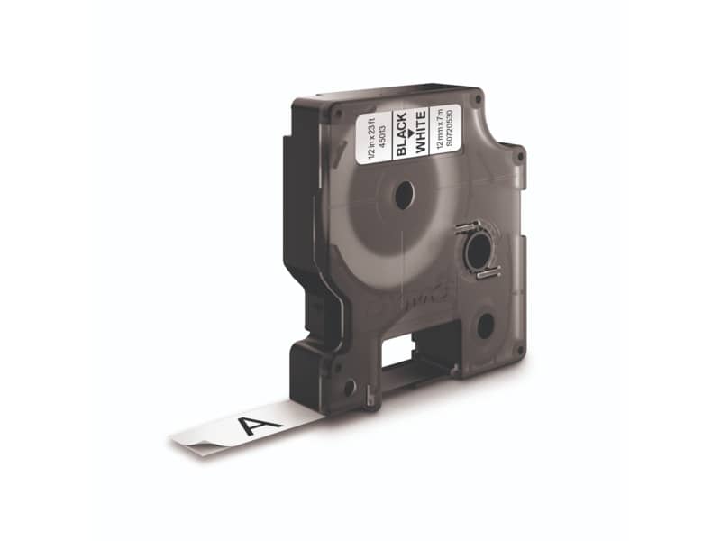 Nastro per etichettatrici Dymo D1 12 mm x 7 m nero/bianco S0720530
