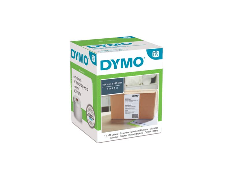 Rotolo da 220 etichette Dymo LabelWriter Ship XL 104x159mm bianco S0904980