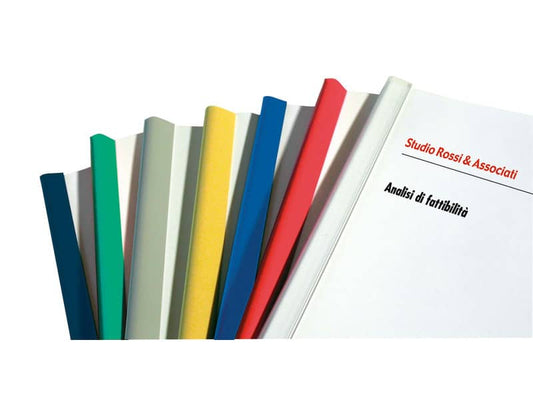 Dorsi plastici FELLOWES per rilegatura senza macchine 29,7cm diam.16mm blu conf.25 - D116BL