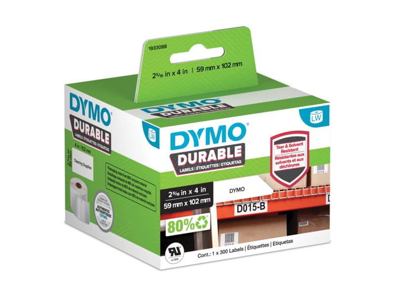 Rotolo da 300 etichette Dymo LabelWriter durable multiuso 102x59 mm bianco 1933088