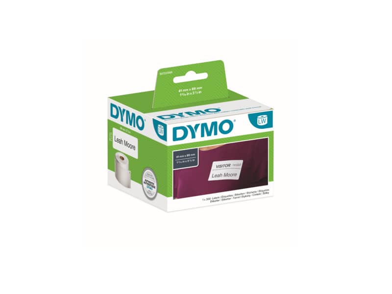 Rotolo da 300 etichette Dymo LabelWriter Badge 89x41 mm bianco S0722560
