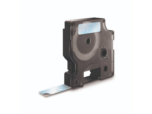 Nastro per etichettatrici Dymo D1 12 mm x 7 m bianco/trasparente S0720600