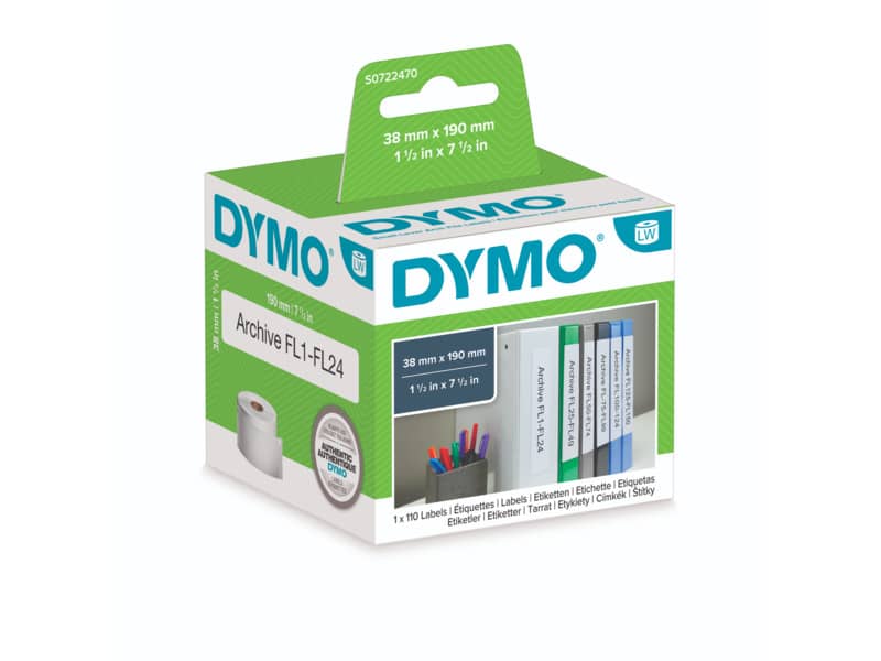 Rotolo da 110 etichette Dymo LabelWriter indirizzi standard 190x38 mm bianco S0722470