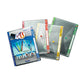 Buste perforate con bottone CLICK' N File TECNOSTYL in PPL 23,5x31 cm blu confezione da 5 pezzi - AR22/6