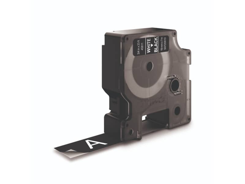 Nastro per etichettatrici Dymo D1 19 mm x 7 m bianco/nero S0720910
