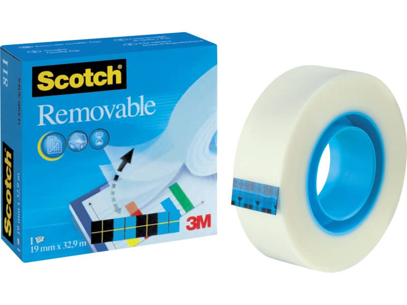 Nastro adesivo Scotch® Magic™ 811 removibile 19 mm x 33 m trasparente 811